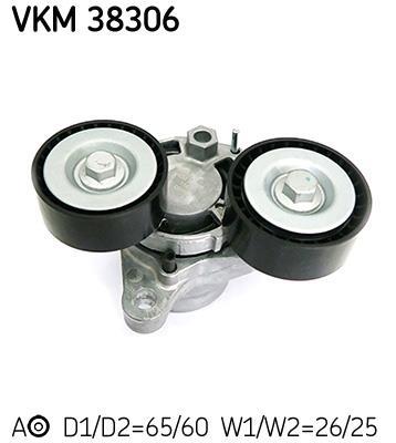 Polea tensora, correa auxiliar servicios SKF ref. VKM 38306